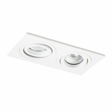 R12713 PASADENA GU10 SQ II zápustná bílá 230V GU10 2x50W 1