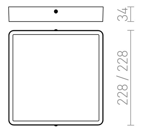 R12815 HUE SQ 22 stropní bílá 230V LED 24W 3000K 2