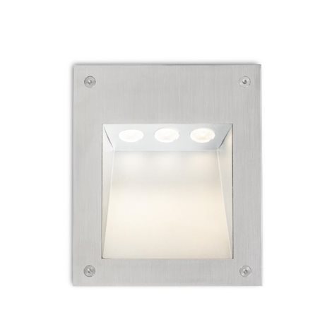 R10546 AKORD zápustná do stěny nerez 230V LED 3x1W IP65 3000K 1
