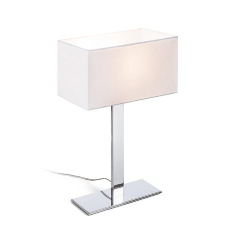 R11983 PLAZA M stolní bílá chrom 230V E27 42W 1