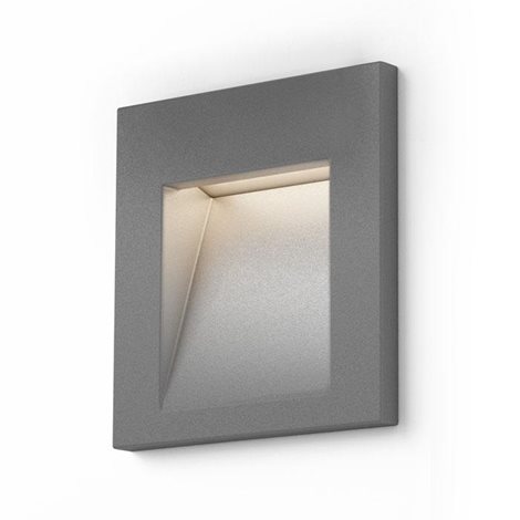 R12014 TESS SQ zápustná stříbrnošedá 230V LED 3W IP54 3000K 1