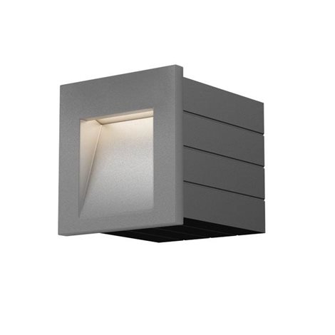 R12014 TESS SQ zápustná stříbrnošedá 230V LED 3W IP54 3000K 7