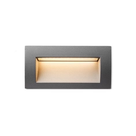 R12538 Svítidlo GORDIQ L zápustná antracitová 230V LED 3W IP65 3000K 3