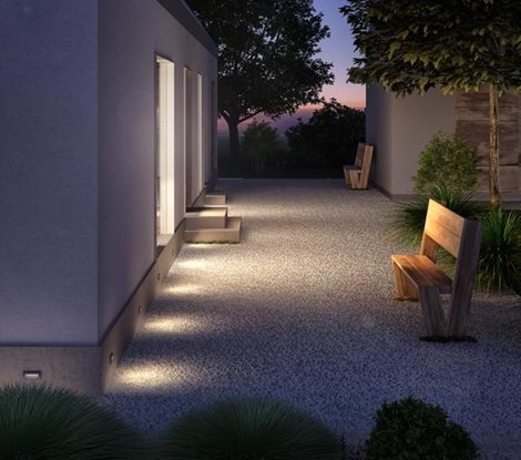 R12538 Svítidlo GORDIQ L zápustná antracitová 230V LED 3W IP65 3000K 5