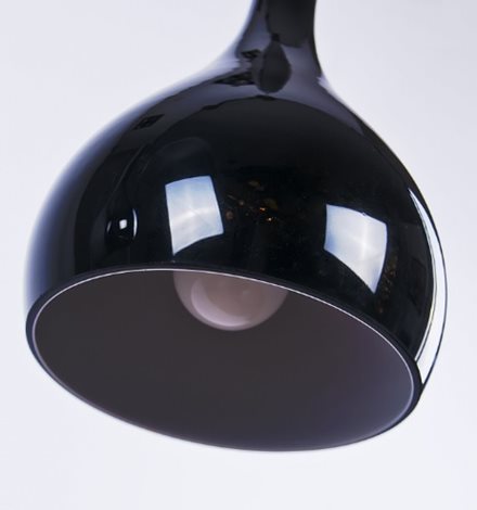 SOUL závěsné svítidlo 3x E27 60W bez zdroje 70cm IP20, černé 4