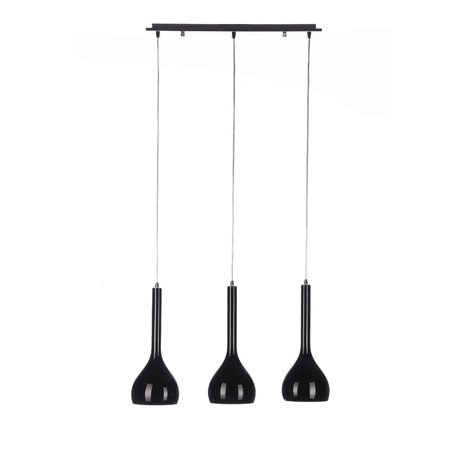 SOUL závěsné svítidlo 3x E27 60W bez zdroje 70cm IP20, černé 1