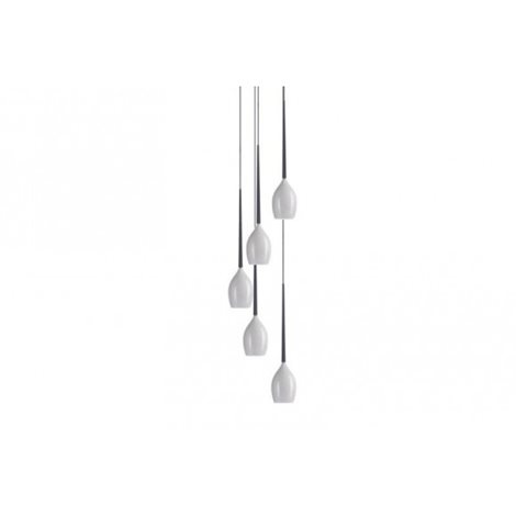 IZZA závěsné svítidlo 5x E14 50W bez zdroje 40cm IP20, bílé 2