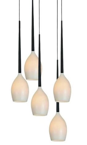 IZZA závěsné svítidlo 5x E14 50W bez zdroje 40cm IP20, bílé 4