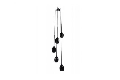 IZZA závěsné svítidlo 5x E14 50W bez zdroje 40cm IP20, černé 1