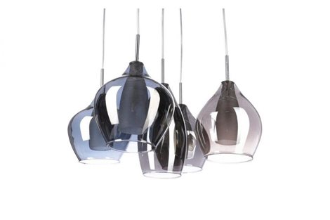 AMBER MILANO závěsné svítidlo 5x G9 40W bez zdroje 50cm IP20, chromové 3