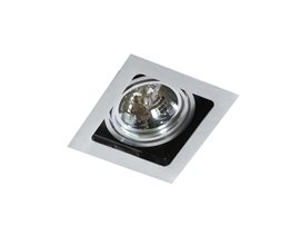 SISTO podhledové svítidlo 1x ES111 max. 50W bez zdroje 19cm hranaté IP20, hliníkové