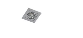 PACO podhledové svítidlo 1x GU10 50W bez zdroje 9,3cm hranaté IP20, hliníkové