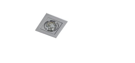 PACO podhledové svítidlo 1x GU10 50W bez zdroje 9,3cm hranaté IP20, hliníkové