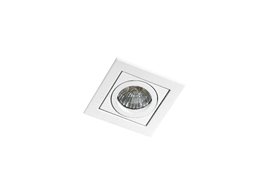 PACO podhledové svítidlo 1x GU10 50W bez zdroje 9,3cm hranaté IP20, bílé