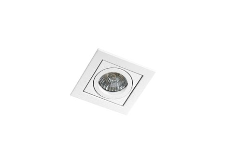 PACO podhledové svítidlo 1x GU10 50W bez zdroje 9,3cm hranaté IP20, bílé
