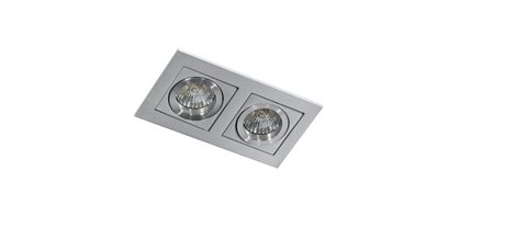 PACO podhledové svítidlo 2x GU10 50W bez zdroje 17,5cm IP20, hliníkové