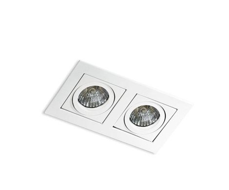 PACO podhledové svítidlo 2x GU10 50W bez zdroje 17,5cm IP20, bílé 2