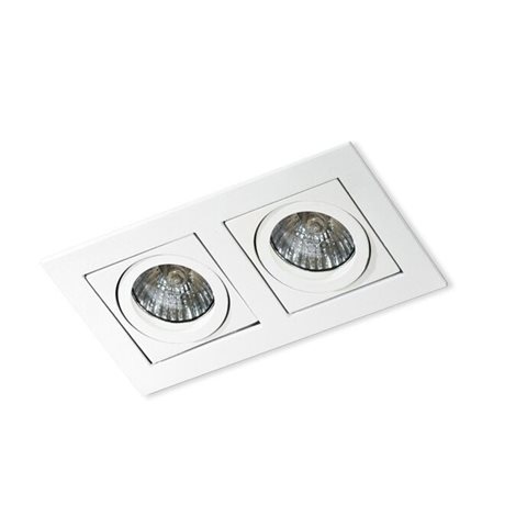 PACO podhledové svítidlo 2x GU10 50W bez zdroje 17,5cm IP20, bílé 1