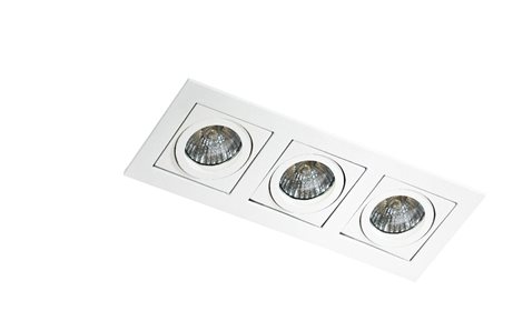 PACO podhledové svítidlo 3x GU10 50W bez zdroje 25,5cm IP20, bílé