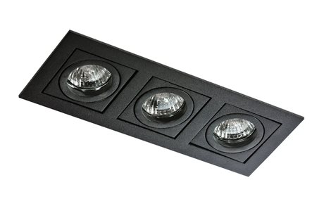 PACO podhledové svítidlo 3x GU10 50W bez zdroje 25,5cm IP20, černé