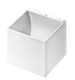 MARS nástěnné svítidlo 1x G9 40W bez zdroje 10cm hranaté IP20, bílé