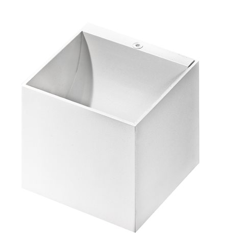 MARS nástěnné svítidlo 1x G9 40W bez zdroje 10cm hranaté IP20, bílé