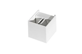 LETICIA nástěnné svítidlo 1x G9 40W bez zdroje 9,9cm hranaté IP20, bílé