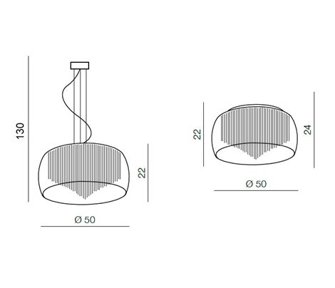 REGO stropní/závěsné svítidlo 8x G9 40W bez zdroje 50cm IP20, čiré 6