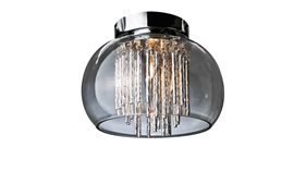 REGO stropní svítidlo 1x G9 40W bez zdroje 23cm IP20, čiré