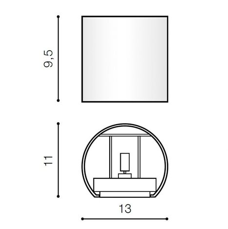 LETICIA nástěnné svítidlo 1x G9 40W bez zdroje 13cm kulaté IP20, bílé 4