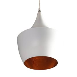 Orient závěsné svítidlo 1x E27 60W bez zdroje 25cm IP20, bílá/zlatá