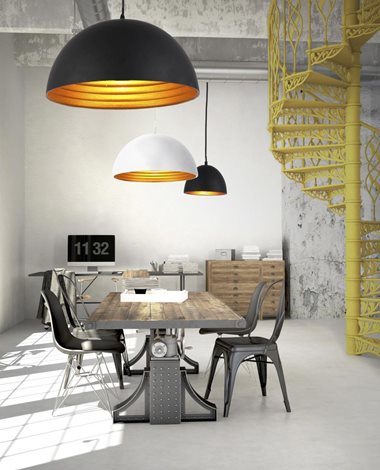 Modena 50 závěsné svítidlo 1x E14 60W bez zdroje 50cm IP20, černá/zlatá 3