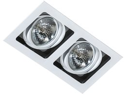 Sisto 2 podhledové svítidlo 2x GU10 50W bez zdroje hranaté 35,5cm IP20, bílé