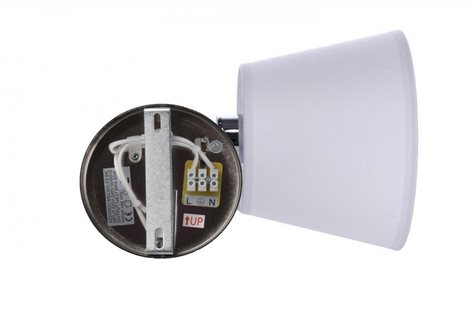 Zyta XS nástěnné svítidlo s vypínačem 1x E27 60W bez zdroje IP20, bílé 7