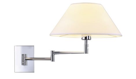 Trapezio nástěnné svítidlo 1x E27 60W bez zdroje IP20, bílá/chrom 2