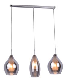 Amber milano 3 závěsné svítidlo 3x G9 40W bez zdroje 60cm IP20, chromové