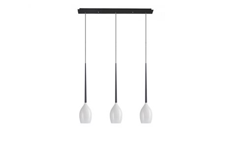 Izza 3 závěsné svítidlo 3x E14 50W bez zdroje 78cm IP20,  bílá/černá 1