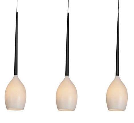Izza 3 závěsné svítidlo 3x E14 50W bez zdroje 78cm IP20,  bílá/černá 4