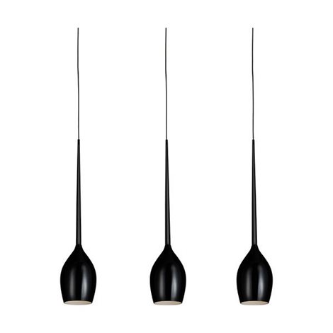 Izza 3 závěsné svítidlo 3x E14 50W bez zdroje 78cm IP20,  černá 2
