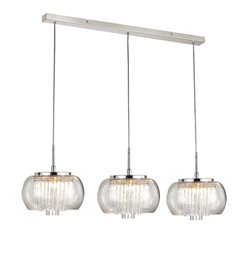 Rego 3 line závěsné svítidlo 3x G9 40W bez zdroje 90cm IP20, chromové