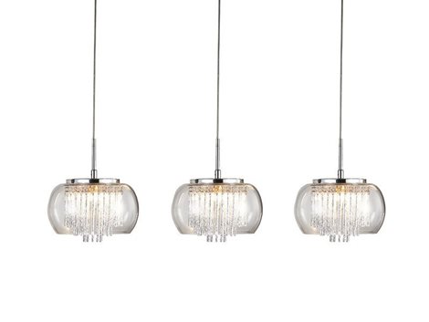 Rego 3 line závěsné svítidlo 3x G9 40W bez zdroje 90cm IP20, chromové 2