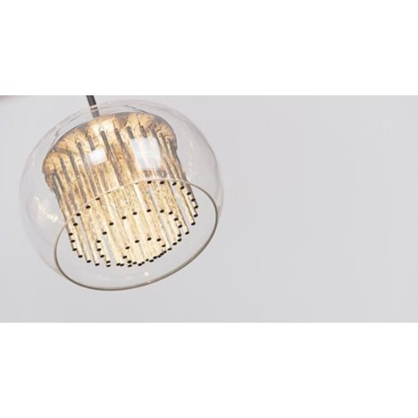 Rego 3 line závěsné svítidlo 3x G9 40W bez zdroje 90cm IP20, chromové 4