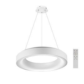 Sovana závěsné svítidlo LED 50W 2750lm 2700-6500K CCT 55cm kulaté IP20, bílé + ovladač