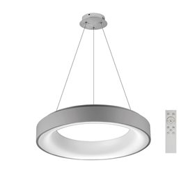 Sovana závěsné svítidlo LED 50W 2750lm 2700-6500K 55cm kulaté IP20, šedé + ovladač