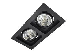 Sisto podhledové svítidlo 2x ES111 50W bez zdroje 35,5cm hranaté IP20, černé