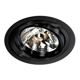 Stan podhledové svítidlo 1x ES111 50W bez zdroje 19cm kulaté IP20, černé