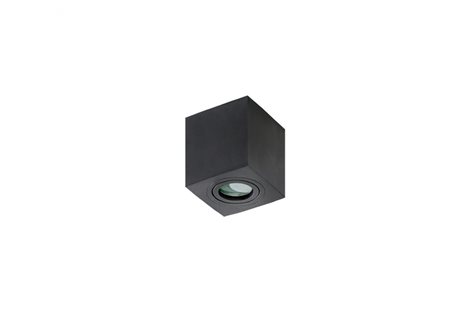 Brant přisazené bodové svítidlo 1x GU10 50W bez zdroje 9cm hranaté IP20, černé 2