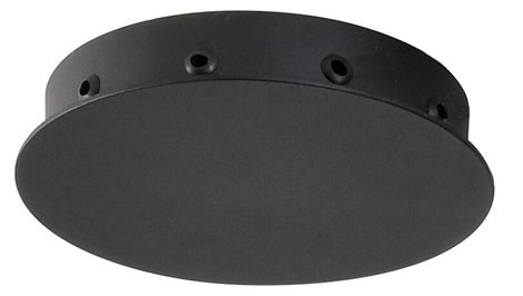 Ziko stropní základna s deseti otvory pro zavěšení 17cm kulatá IP20, černé