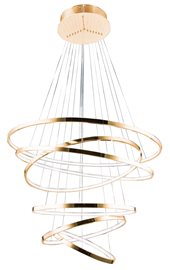 Wheel závěsné svítidlo LED 140W 8400lm 3000K stmívatelné 85cm IP20, zlaté