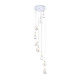 Amber Milano 5 závěsné svítidlo 9x G9 40W bez zdroje 60cm kulaté IP20, čiré/opálové sklo